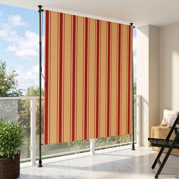 Cortina Enrollable - Accesorio Exterior - Poliéster Y Aluminio - Multicolor (200x270cm)