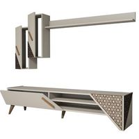 mueble tv con estante berilo crema
