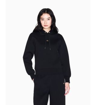 A|X Armani Exchange para mujer. XW001829AF10818UC001 Sudadera Boxy negro (S), Casual, Algodón