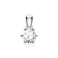 colgante para mujer en oro de 14 quilates con diamante talla brillante