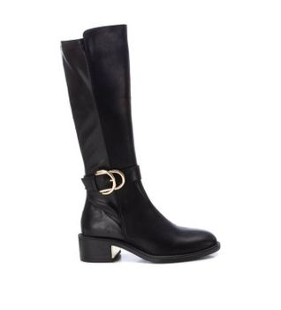 Xti para mujer. 14310001-NEGRO Botas 143100 negro (41), Plano, Cremallera, Casual
