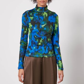 Stine Goya Estelle Floral-Print Stretch-Jersey Top - XL/XXL
