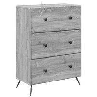 cajonera 66 x 345 x 90 cm madera de ingenieria gris sonoma vidaxl