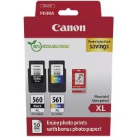 cartucho tinta original canon pg-560xl  cl-561xl pack 2 unidades
