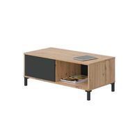 mesa centro luna diseno moderno con compartimento practico
