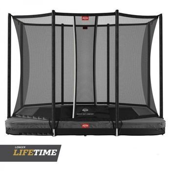 Cama Elástica Berg Inground Ultim Favorit 280 + Red Comfort Gris