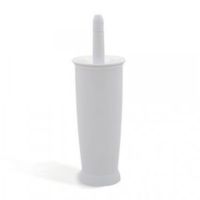 addis closed toilet brush set white