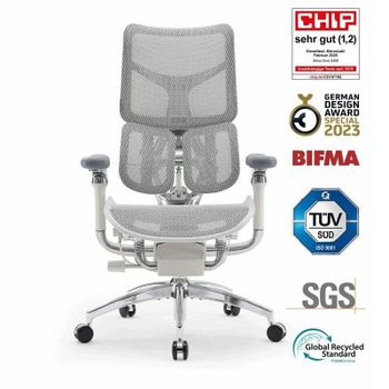 Silla Ergonómica Sihoo Doro S300 Reposabrazos 6D Soporte Lumbar Dinámico Blanco