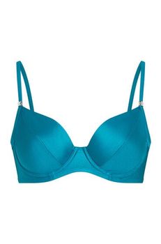 Hunkemöller Top de bikini con aros sin relleno Aqua Verde