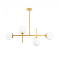 lampara de techo garet oro 4 luces