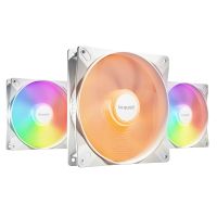 ventilador suplementario be quiet light wings lx 140mm 1800rpm pack triple argb pwm blanco