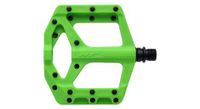 par de pedales planos ht components  supreme c pa32a verde fluorescente