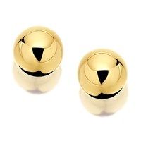 9ct gold ball earrings - 5mm - g0285