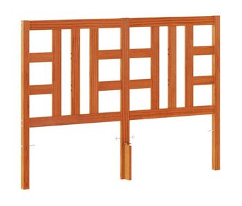 Vidaxl cabecero de cama madera maciza de pino marrón cera 135 cm