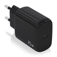 cargador aisens usb-c pd30 1 puerto 1xusb-c 25w negro