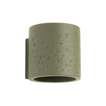 Lámpara de pared verde oliva concreto alt. 10 cm