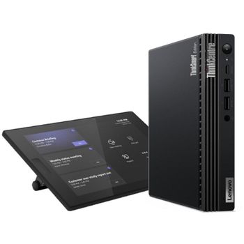Mini PC Lenovo ThinkSmart Tiny Kit Intel Core i3-13100T/16GB/256GB SSD/UHD 730/Windows 11 IoT Enterprise/Pantalla 10,1