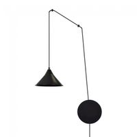 aplique de pared cerremo negro