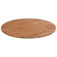 tablero de mesa redonda madera de roble marron claro o90x15 cm vidaxl
