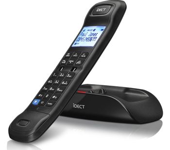 I-DECT Loop Lite Plus Call Blocker Cordless Phone with Answering Machine, Black