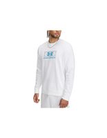 sudadera under armour rival terry logo crew hombre blanco