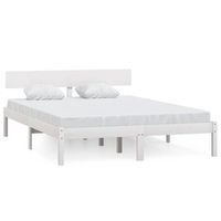cama matrimonial  cama para adultos  estructura cama madera pino pequena individual blanca 120x190cm