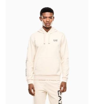 EA7 para hombre. 7M000569_AF13512 Sudadera Logo Series beige (M), Casual, Deportivo, Algodón, Sportswear, Multideporte, Manga corta