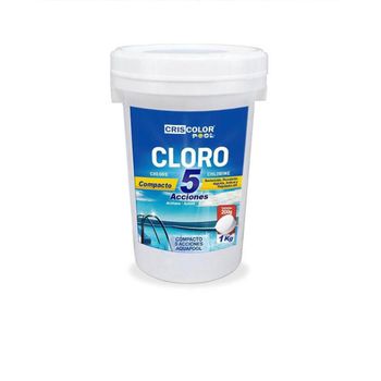Cloro para piscina, Efecto multifuncional ,Desinfectante,  Algicida, Bactericida, Floculante y Estabilizante, Limpieza de piscina, Accesorio de piscina Verano