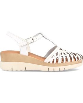 de MARILA SANDALIA DE PIEL PARA MUJER CON CON CUNA TAY BLANCO