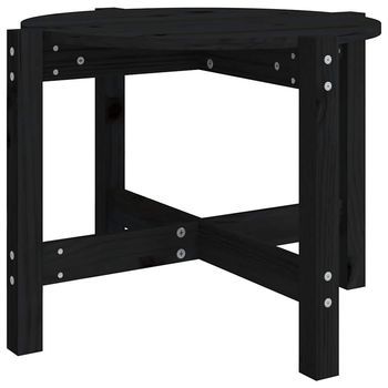 Mesa De Centro  62,5 X 45 Cm  Madera - Negro