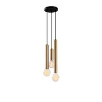 lampara de techo tempo-6042 oro cobrizo metal 22x22x146 cm