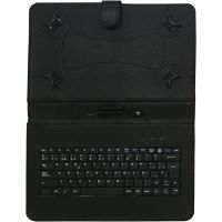 talius cv-3006 funda negra con teclado microusb para tablet hasta 10