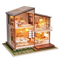 hogar tiempo lento maqueta 3d realista con gran detalle y luces led 34x28x30 cm color multicolor