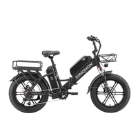 bicicleta electrica sinohon delivery bicicleta electrica de reparto de largo alcance con doble bateria negro