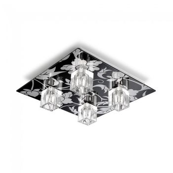 Plafón superficie hiedra (4 luces)