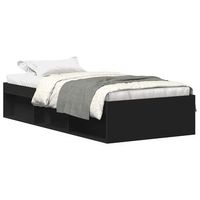 estructura de cama negra 90x200 cm vidaxl