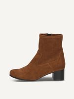 caprice bootie brown made of textiles with block heel size 39