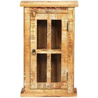 armario de pared de madera maciza reciclada 44x21x72 cm