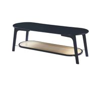 mesa de centro taivalkoski 120x43x40cm - negroratan encasa