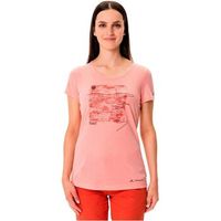 vaude camisa womens skomer print t-shirt ii para mujer