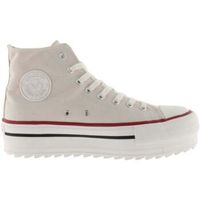 victoria zapatillas altas tribu doble lona crudo para mujer