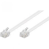 goobay cable de telefono rj11 6p4c machomacho 3m blanco