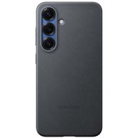 samsung funda de cuero vegano negra para galaxy s25