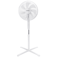 aigostar - ventilador de pie con 7 aspas 60w diametro 41 cm ventilador de pie silencioso oscilante 75 3 velocidades y altura ajustable 108-123cm silencioso para dormir color blanco erika