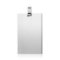 colgante rectangular acero inoxidable grabable