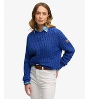 superdry para mujer w6110610a jersey slouchy cable azul s casual tela