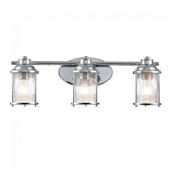 Aplique de pared para baños ashland bay (3 luces)