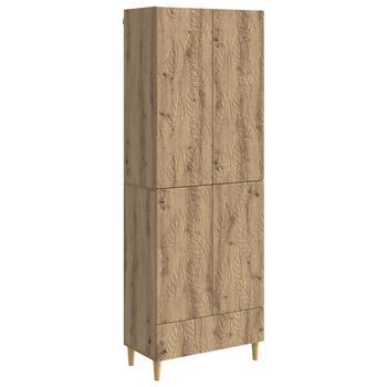 Juego De Armarios 2 Uds. Roble Artisan Madera De Ingeniería Vidaxl