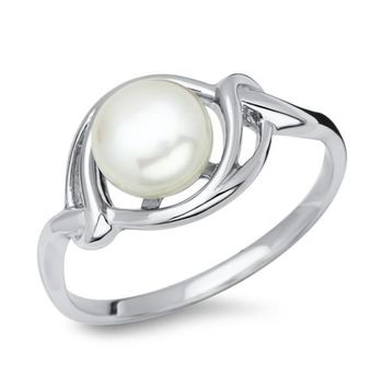 Anillo de perlas de plata 925