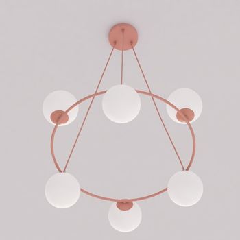 Lámpara de techo laster coral (6 luces)